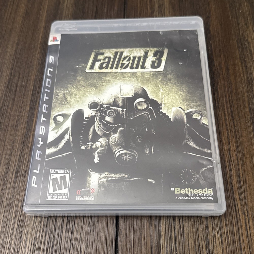 Fallout 3 (Sony PlayStation 3, 2008) Black Label Complete With Manual Tested