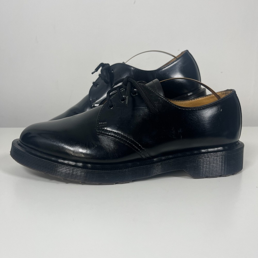 Vintage Doc Dr Martens 1461 Made In England Black Leather Oxford Shoes - Size 6