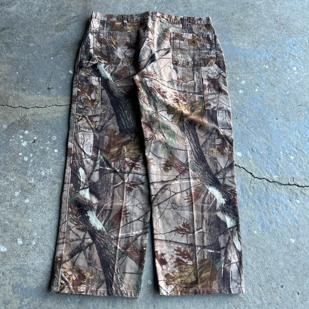 Vintage Y2K Carhartt Realtree Camo Carpenter Work Pants