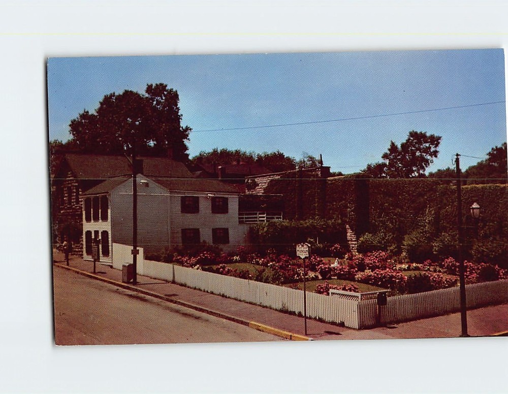 Postcard Mark Twain Boyhood Home & Museum & Memorial Garden Hannibal Missouri
