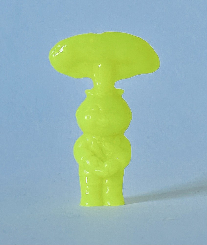GRAIL Vintage 1986 Topps Garbage Pail Kids ADAM BOMB Cheap Toy NEON YELLOW 8a