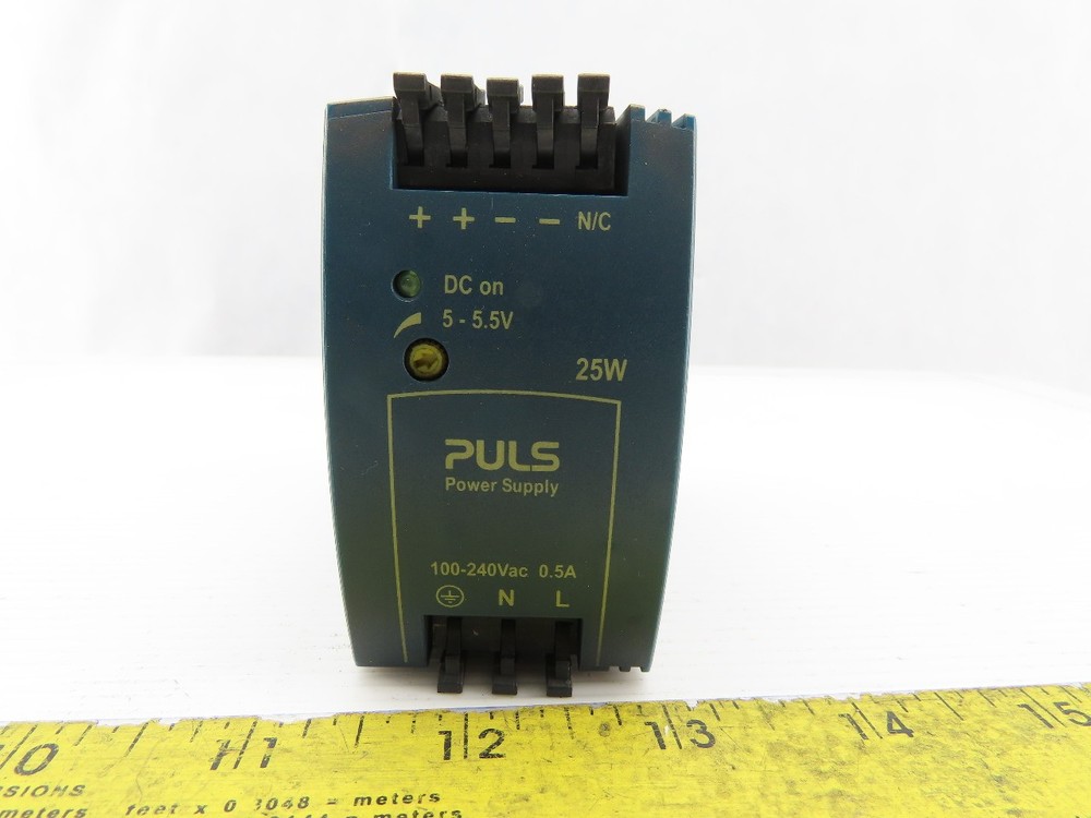 Puls ML50.102 Industrial Grade Power Supply AC/DC 100-240V 1.0A DIN Rail Mount-image