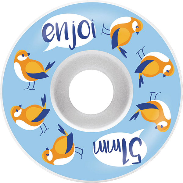 ENJOI EARLY BIRD 51mm WHITE/BLUE WHEELS SET