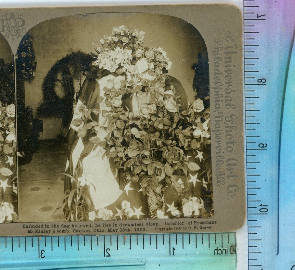 Interior President McKinley Tomb Canton OH Ohio Universal Stereoview