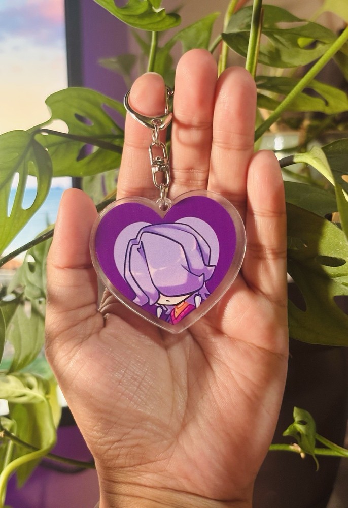 KPop Demon Hunter Saja Boys Mystery Heart Custom Acrylic Keychain Anime