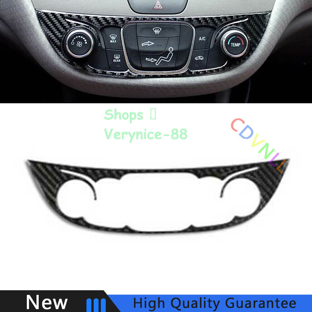For Chevrolet Malibu 16-2021 Vinyl Carbon Fiber Console AC Button Control Frame