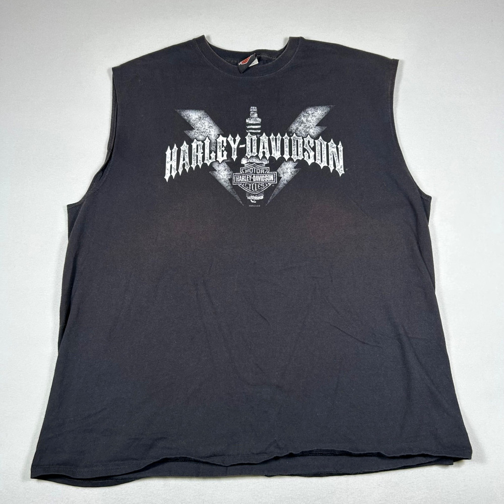 Harley-Davidson Shelton’s H-D Smithfield NC Sleeveless Muscle Shirt Men’s 2XL