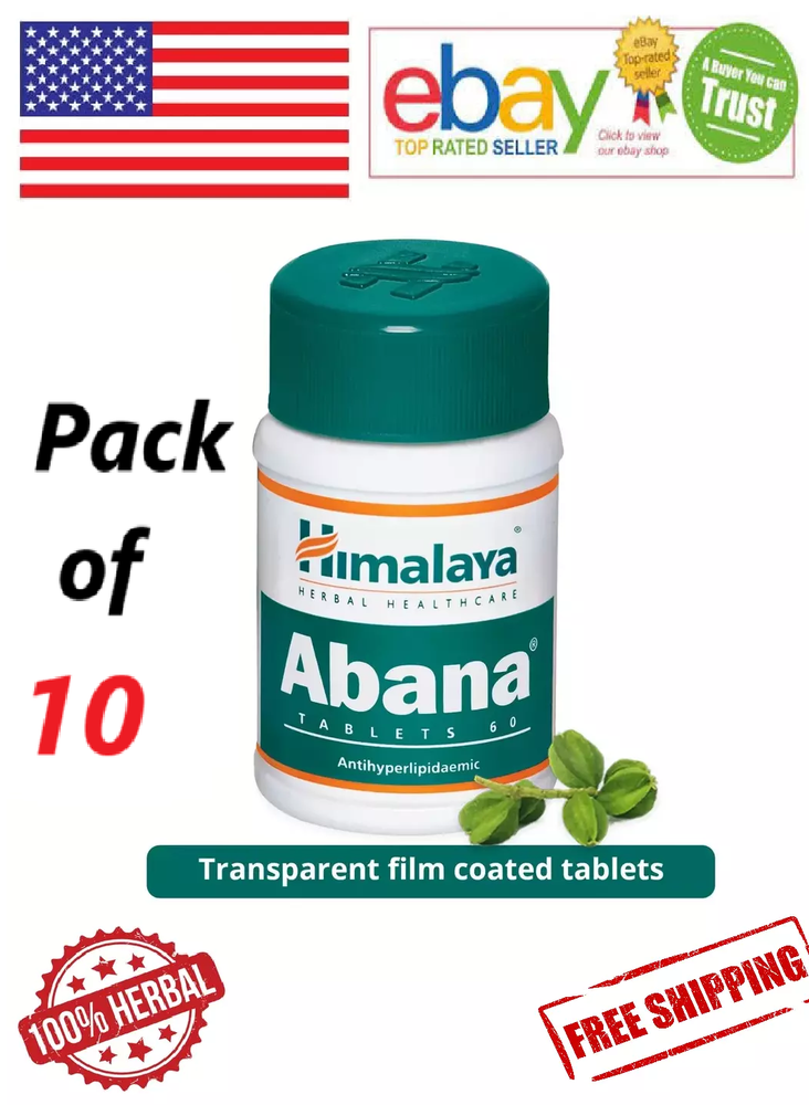 Himalaya Abana 600 Tabs for Cholesterol Reduction with Free Shipping