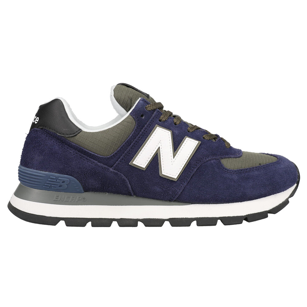 New Balance 574 Lace Up  Mens Blue Sneakers Casual Shoes ML574DZN