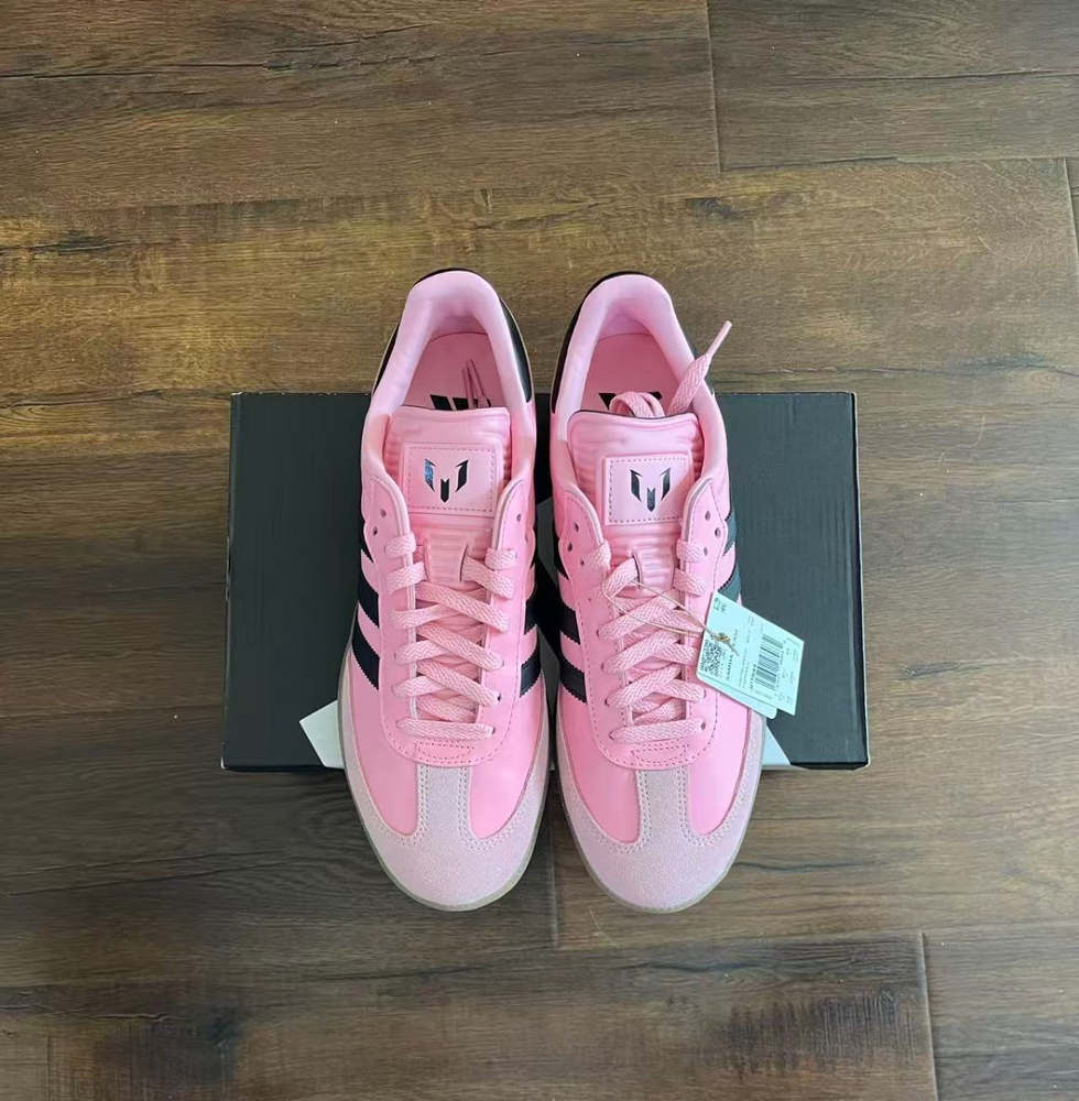 Adidas Samba Messi pink/black men size 10 pink/black