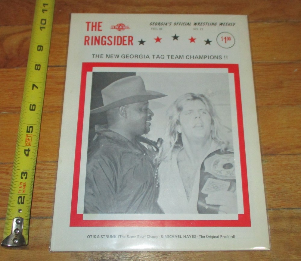 1981 NWA Georgia Wrestling Program Michael Hayes Ric Flair WWE WWF Jim Duggan