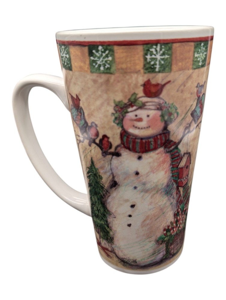 Certified International Susan Winget Country Snowman Mug 1998–16 oz Winter