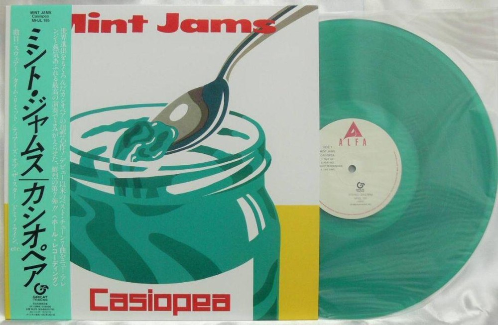 Casiopea Mint Jams Clear Green Vinyl LP Record　NEW