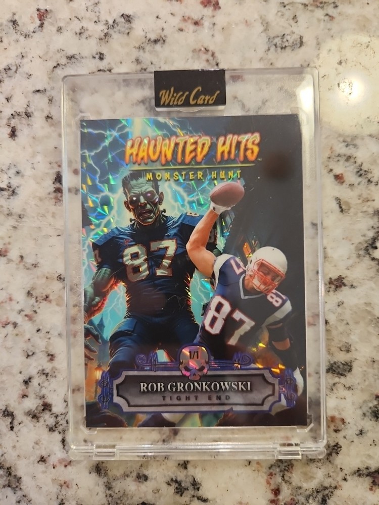 2025 Wild Card Rob Gronkowski Haunted Hits Monster Hunt Jersey Edition 1/1