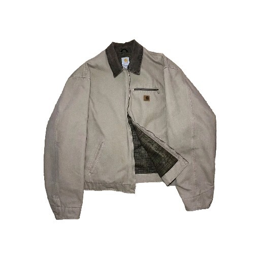 Carhartt Detroit Jacket Blanket Lined Brown Duck Canvas 2XL TALL