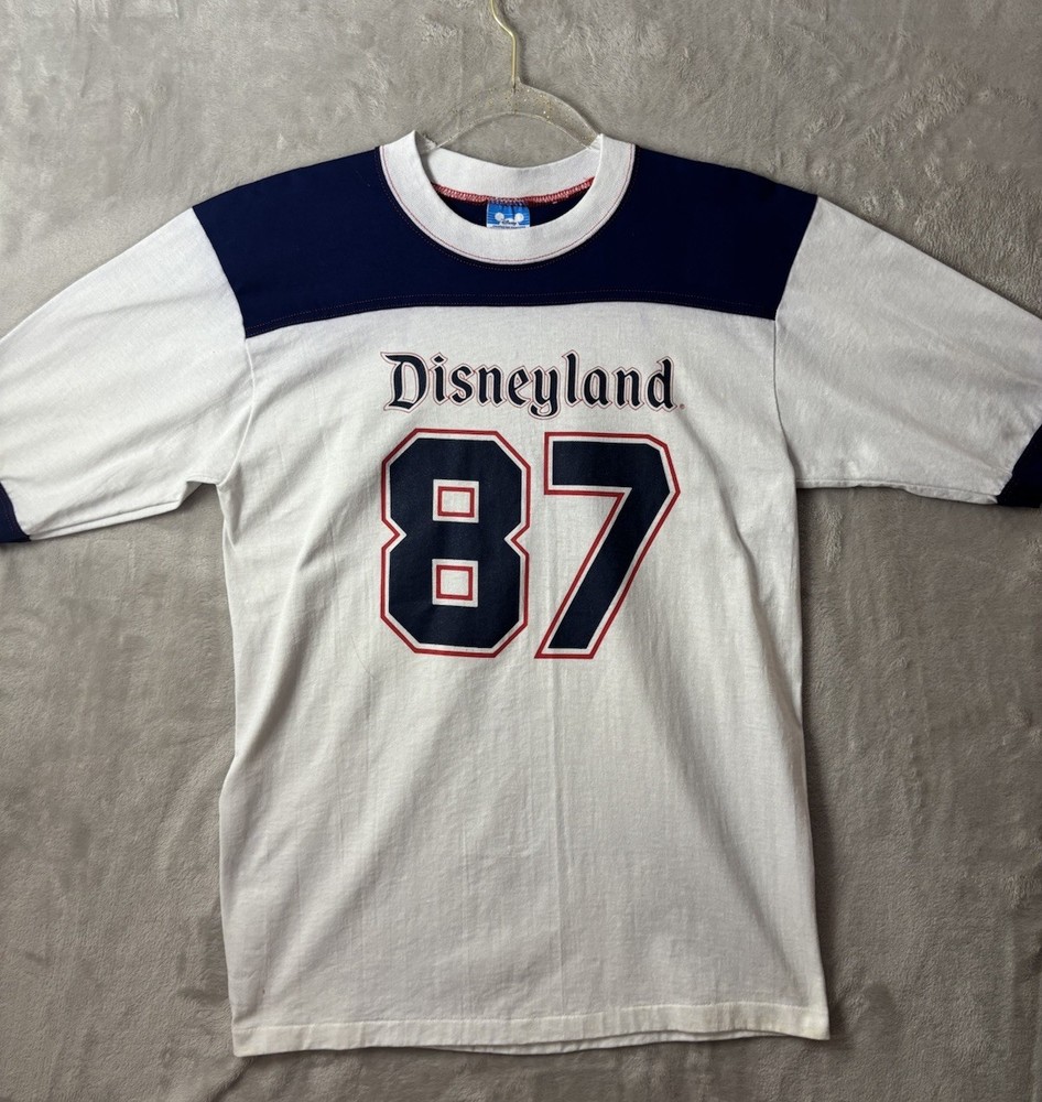 Vintage Disneyland 1987 Football T Shirt Men’s Large Single Stitch USA Made