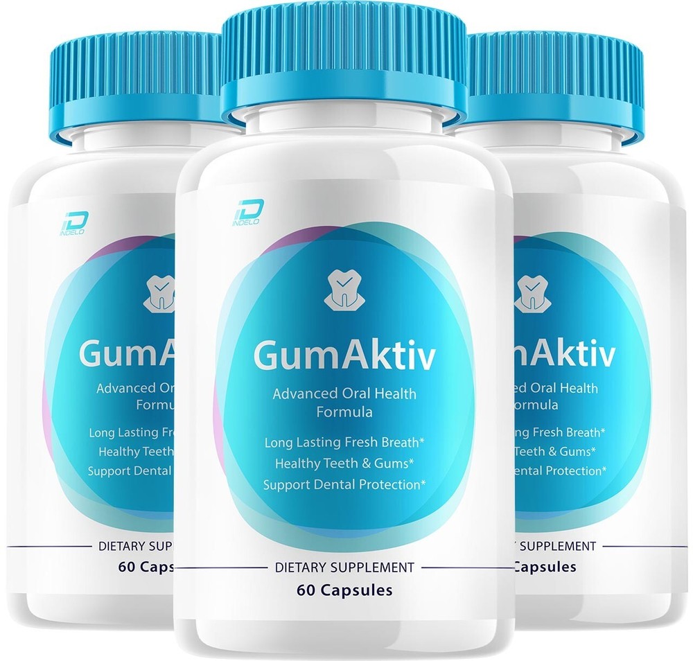 (3 Pack) GumAktiv Dental Support Capsules - Gum Aktiv Pills Natural Tooth & Gum