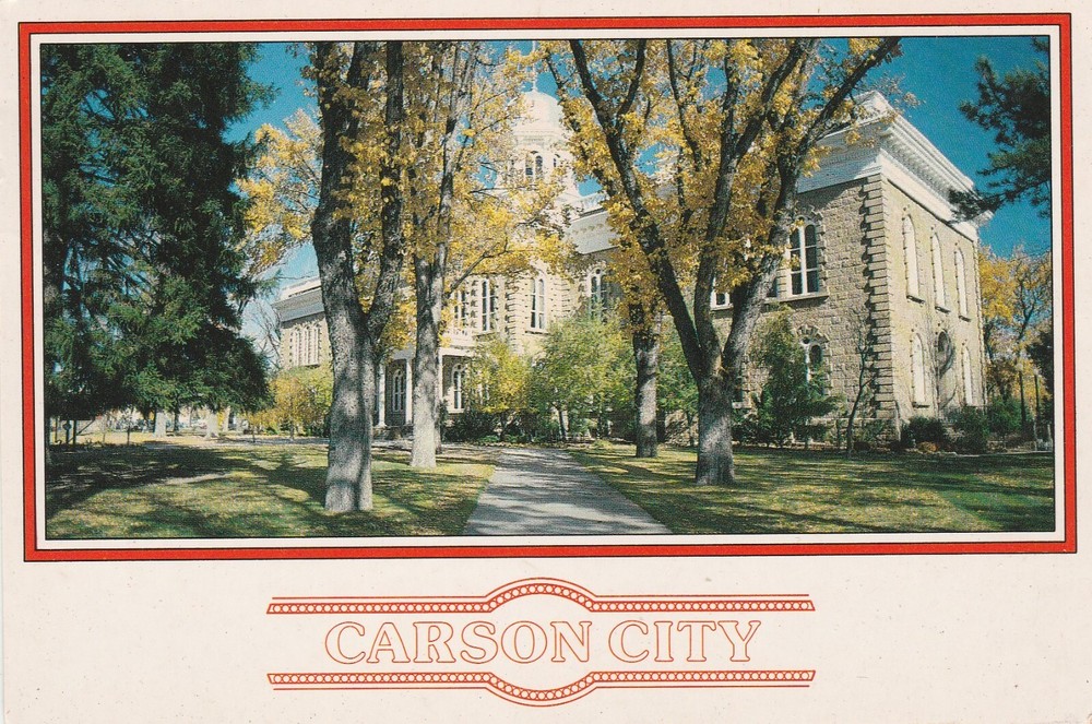 NV - Carson City, Nevada State Capitol Building Vintage Continental Postcard