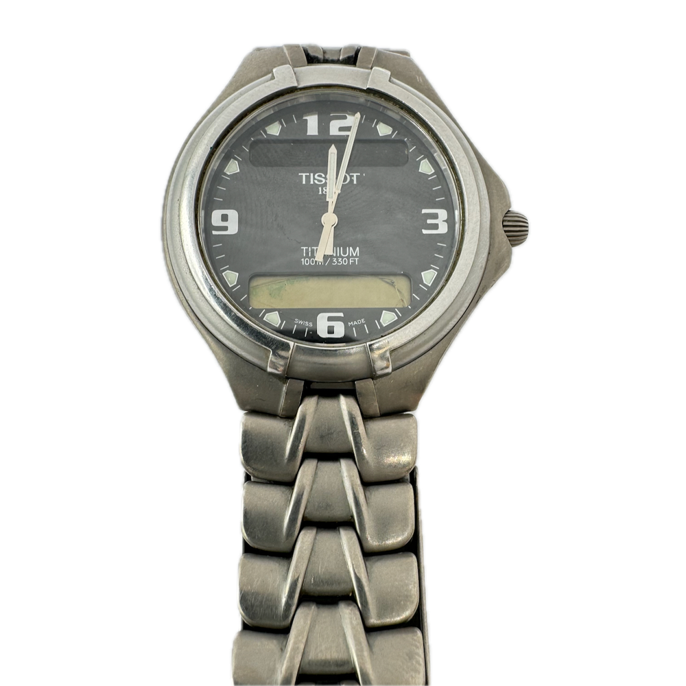 Vintage 41mm Tissot 7 Jewel Swiss Titanium Men's Electronic Watch H2.10