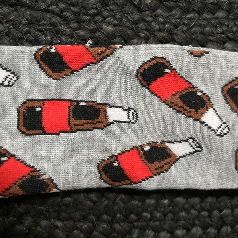 Custom Socks: Mens Large Size 8-12. Lightweight Ankle Sock