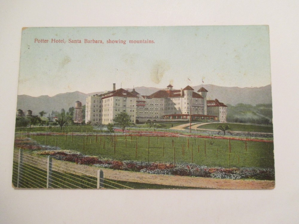 Santa Barbara California Postcard Potter Hotel CA