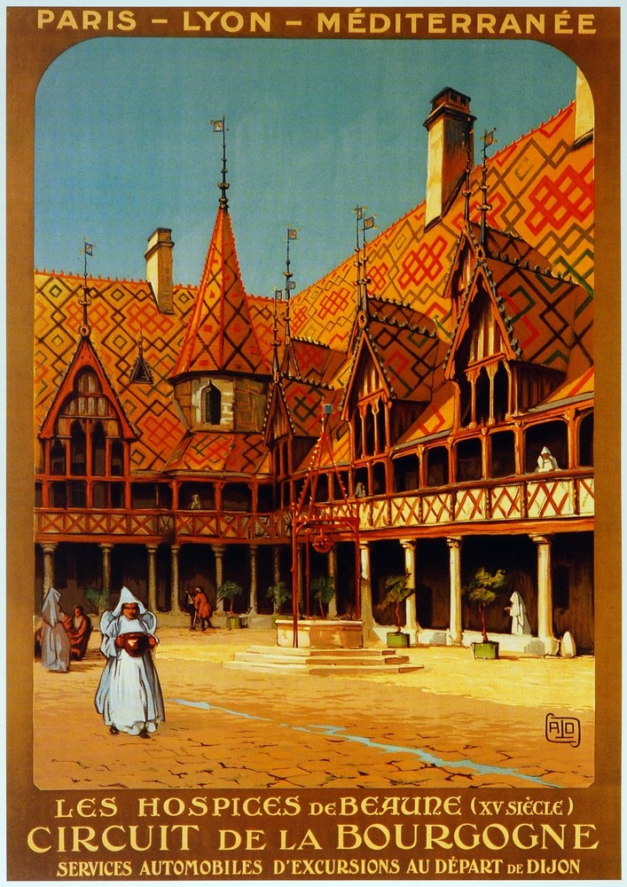 CIrcuit de la Bourgogne Auto Decorative Poster. Fine Graphic Art Design. 2896