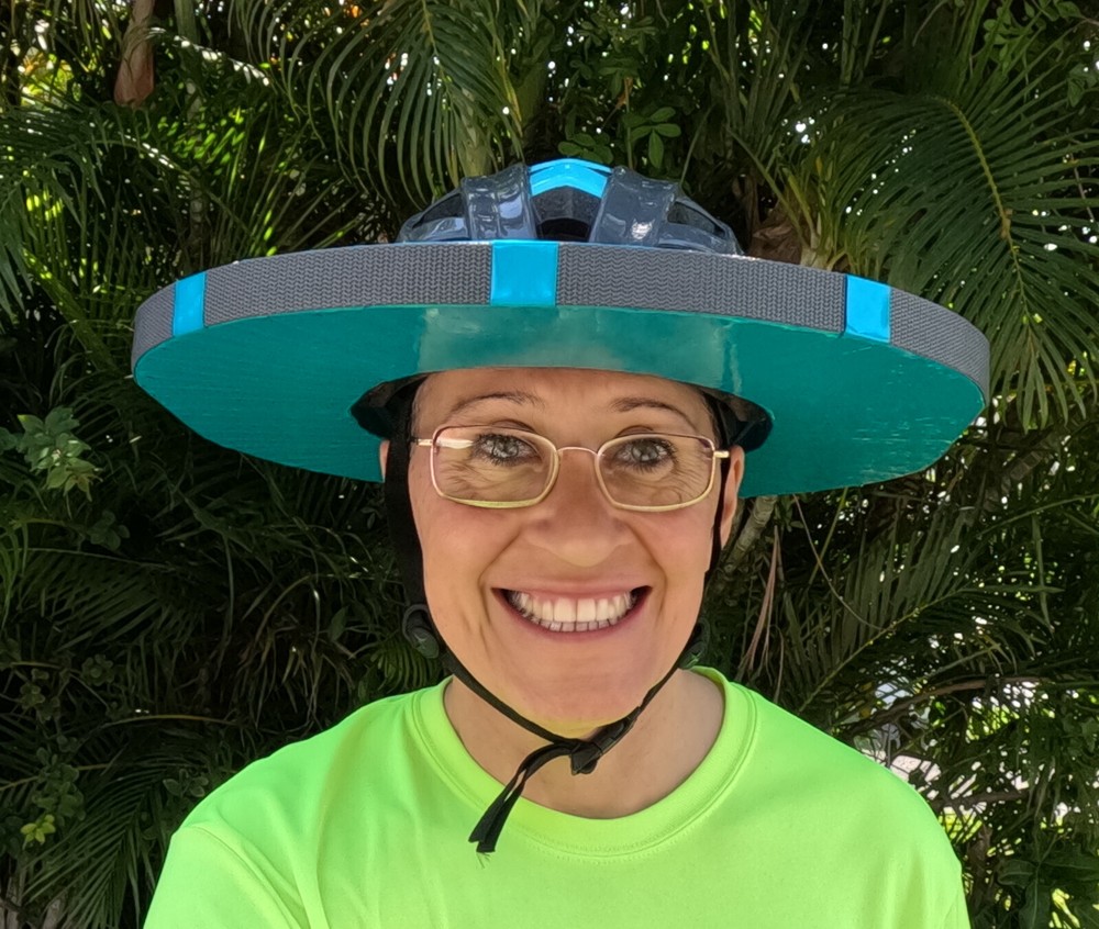 Custom Bike Helmet with Wide Sun Brim for Cycling Skating Recreation