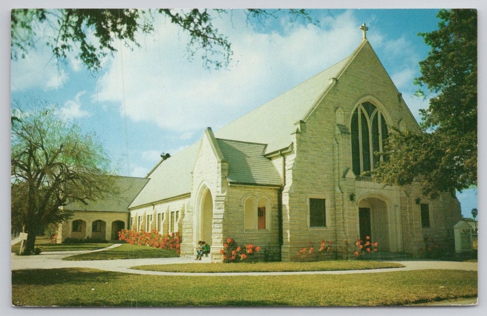 St. Joseph Catholic Church Edinburg Texas Rio Grande Valley Chrome Postcard