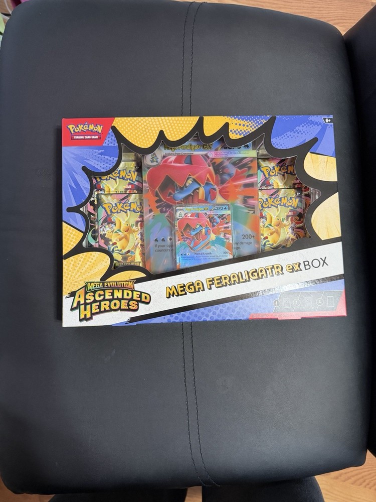 Pokemon Mega Feraligatr ex Box Ascended Heroes Sealed