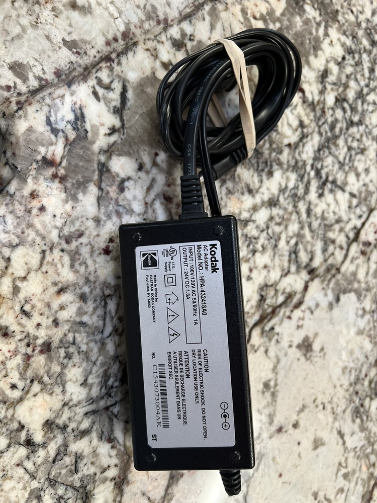 Kodak Easyshare Series 3 Photo Printer Dock Power Supply AC Adapter HPA-432418A0