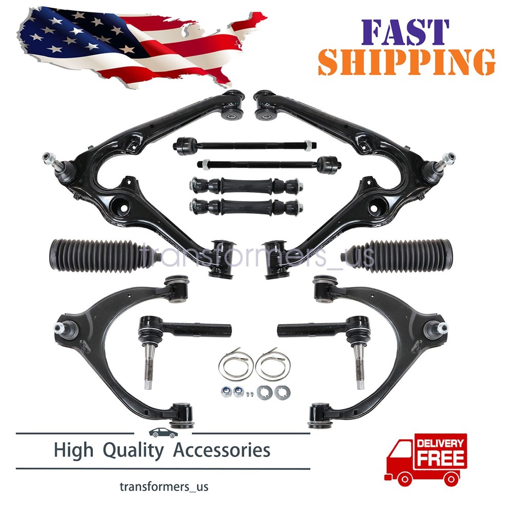 For 16-18 GMC Sierra 1500 Yukon Front Sway Bar Control Arm & Ball Joint Tie Rod