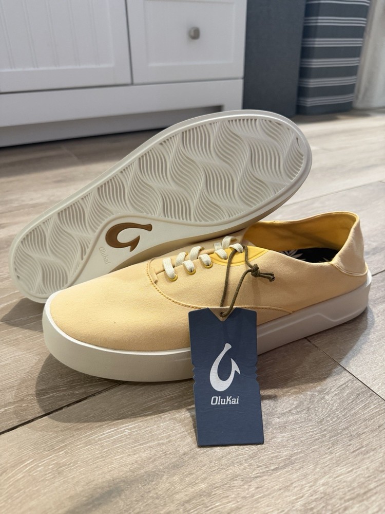 Olukai Tradewind Canvas Casual Sneakers Solar Glow Men’s Size 13