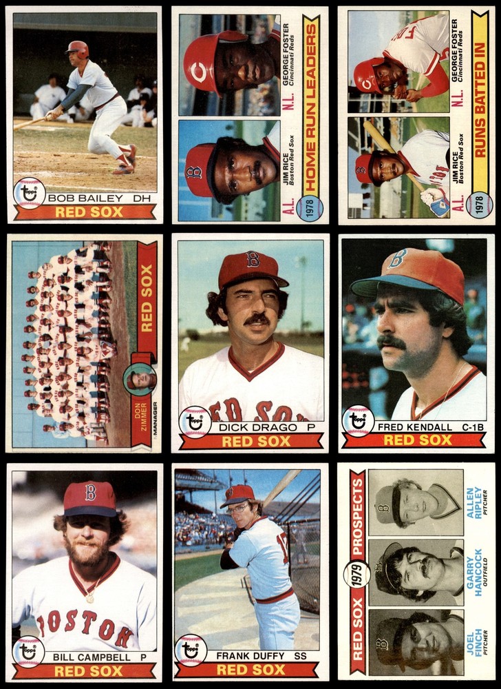 1979 Topps Boston Red Sox Near Team Set 5.5 - EX+ 6608860 (14 / 28 cards)