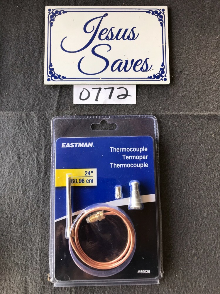 Eastman 60036 Thermocouple with Adapter Fitting Gas Water Heaters 24