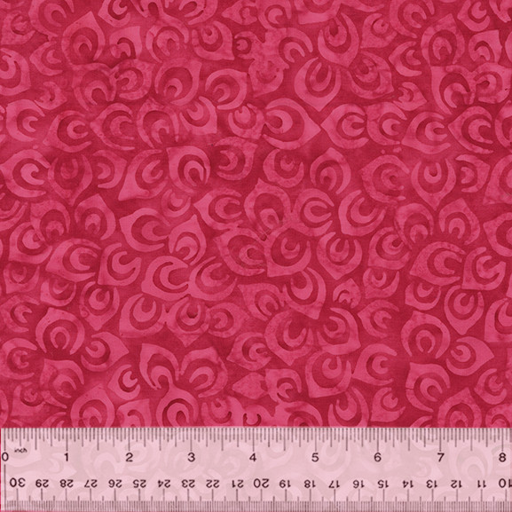 Anthology Batik Fabric | Splendor Peacock Petal Pink YARD