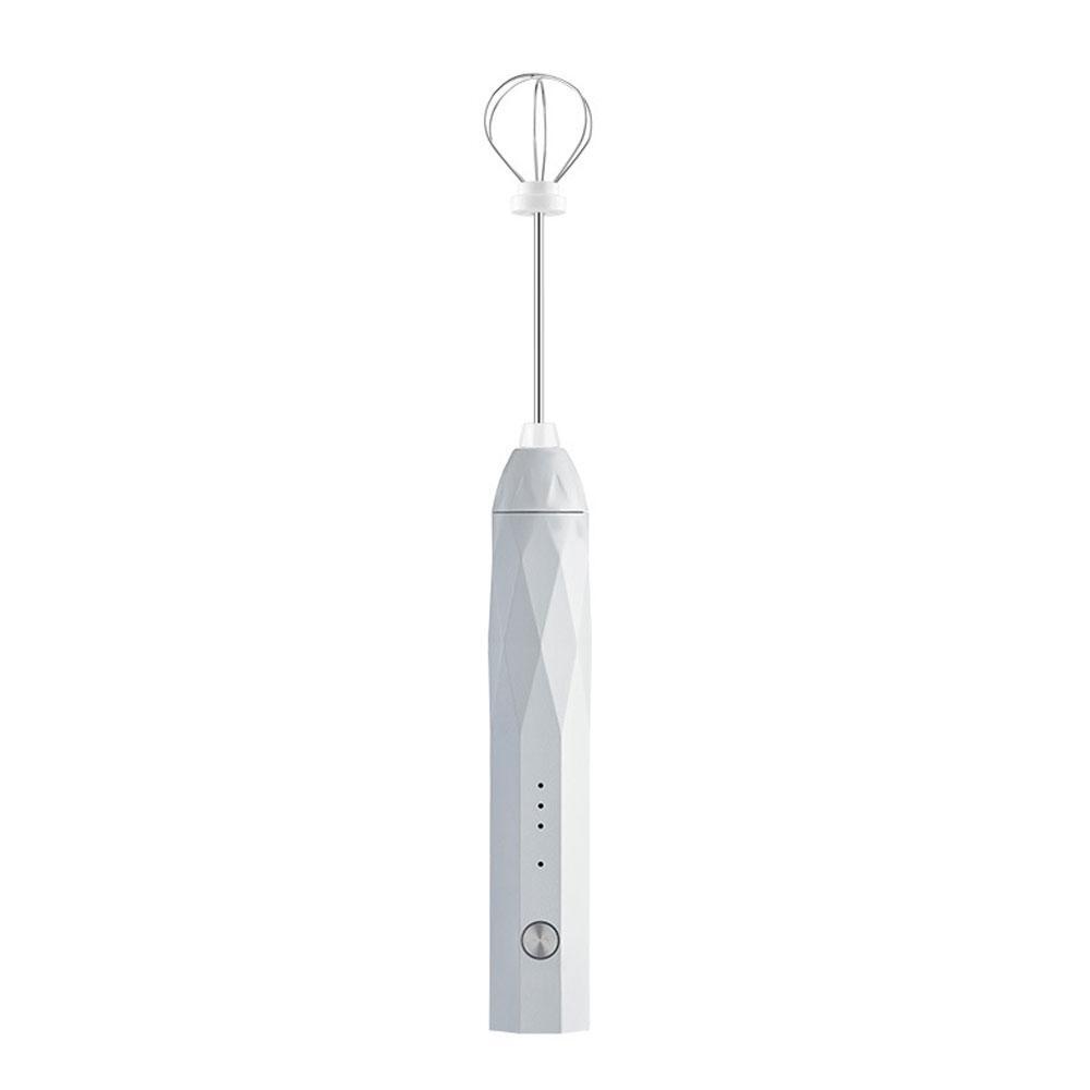 NNEDSZ USB Charging Electric Egg Beater Milk Frother Handheld Drink Coffee Foame