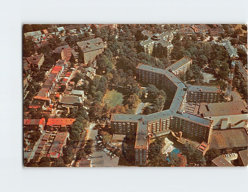 Postcard Aerial View Sheraton Park Washington DC USA