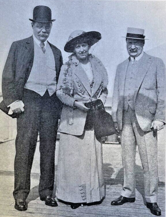 1914 Magazine Illustration Author Arthur Conan Doyle Lady Doyle William J. Burns