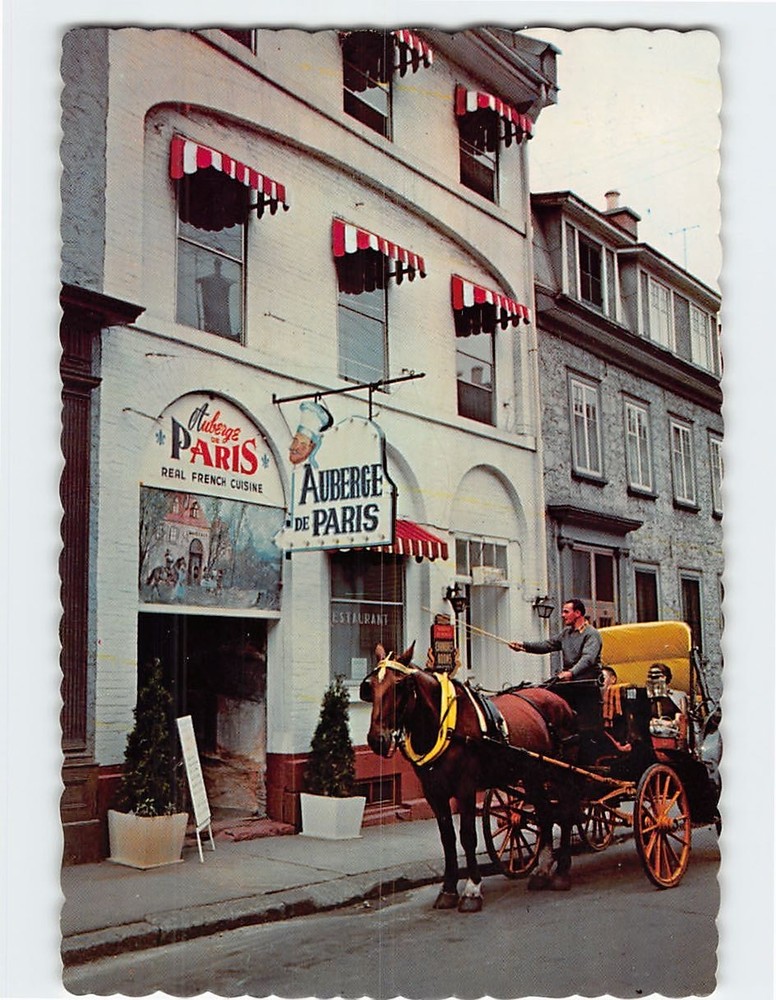 Postcard Auberge de Paris Quebec Canada