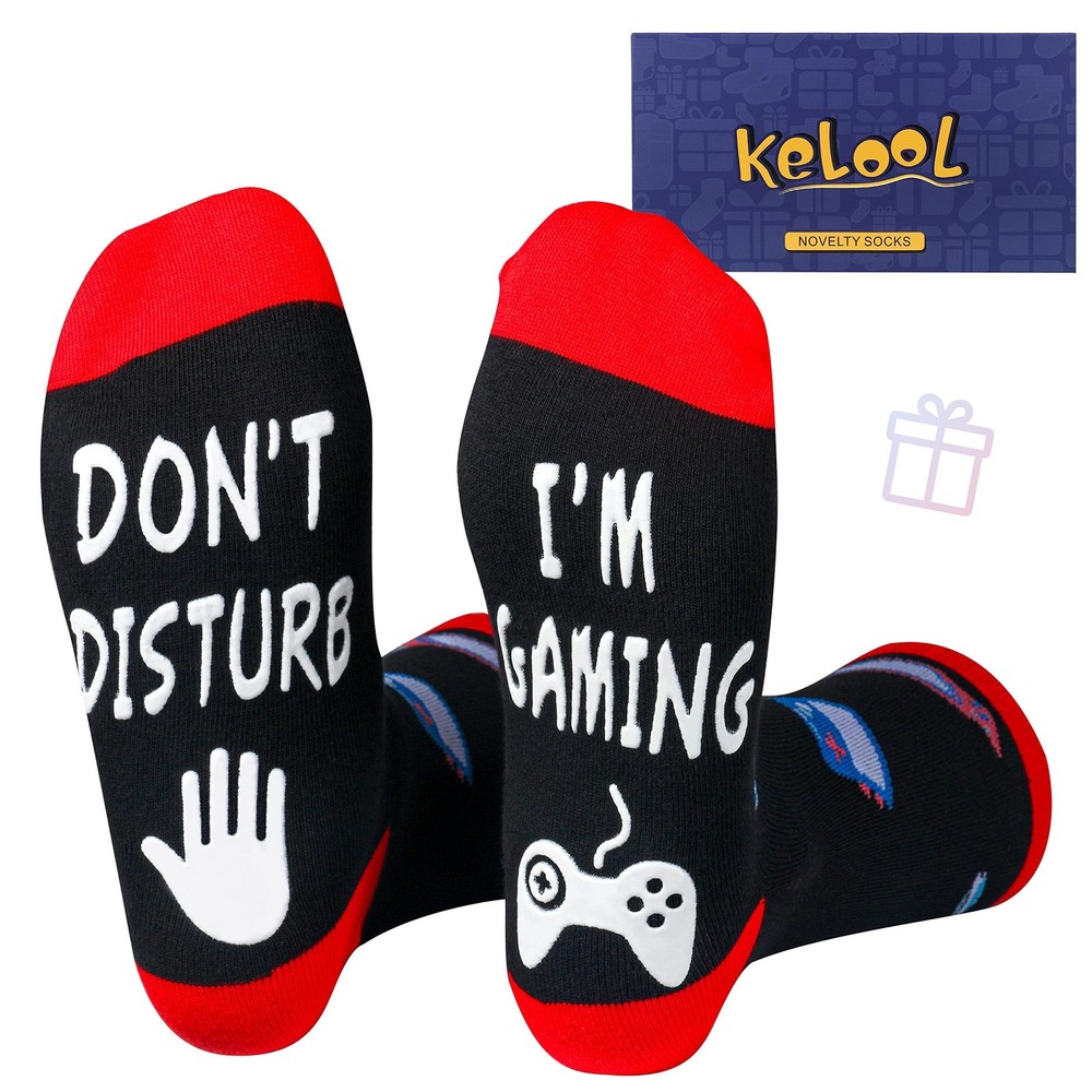 Do Not Disturb I'm Gaming Socks,Men Gifts for Men Teen Boys Dad Him Son Fathers,