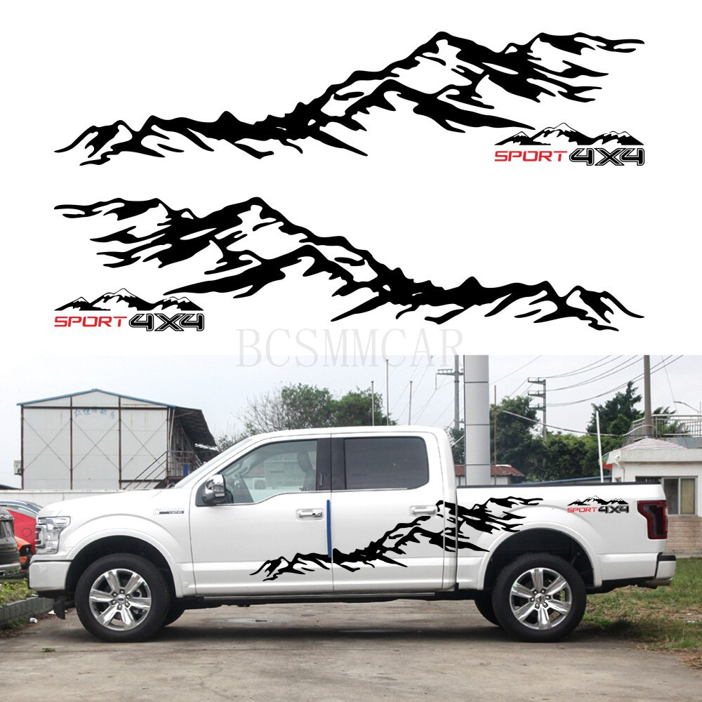 Stickers Decals Vinyl Auto Waist Trim Body Side Decoratio For Car Pickup Truck