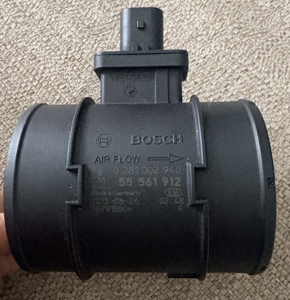 0 281 002 940 MASS AIR FLOW SENSOR BOSCH