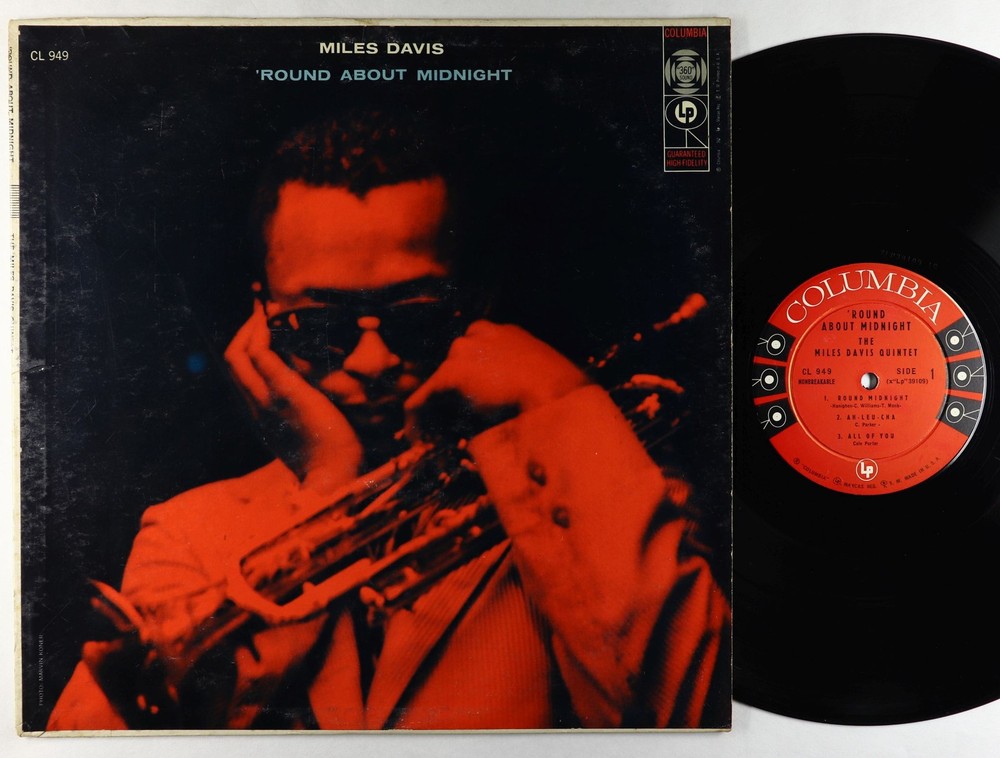 Miles Davis - Round About Midnight LP - Columbia - CL 949 6-Eye Mono DG