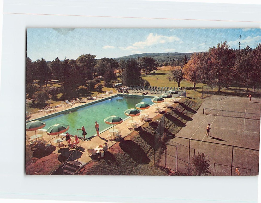 Postcard Pool View Samoset Hotel Rockland Maine USA