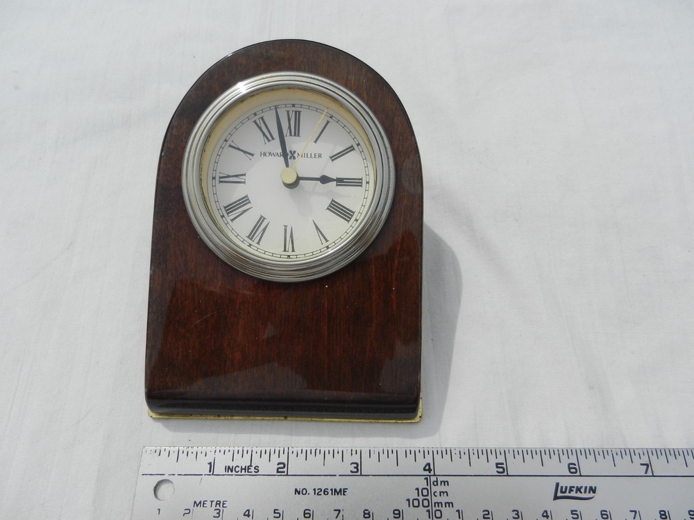 Howard Miller 645-191 Beautiful Rosewood Collection Bristol Desk Wedge Clock