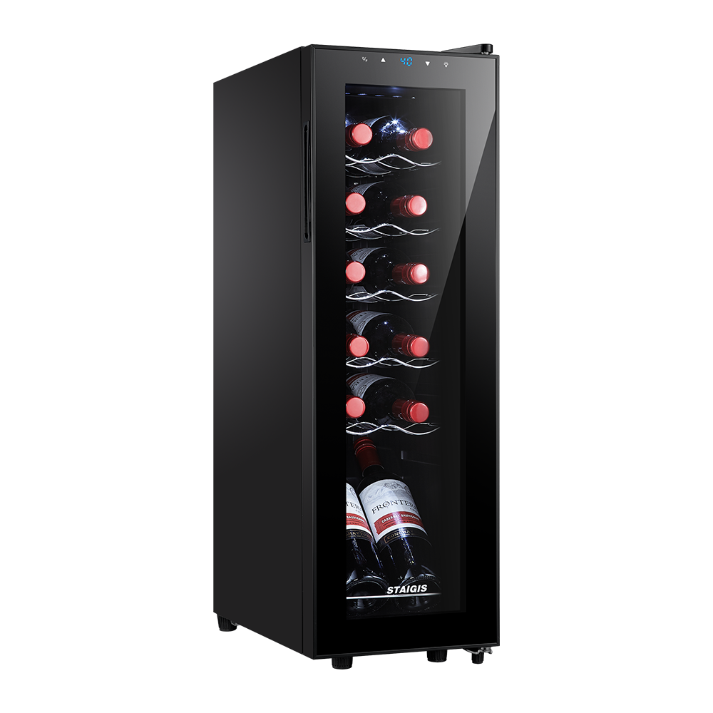 12 Bottle Single Zone Freestanding Wine Refrigerator OP