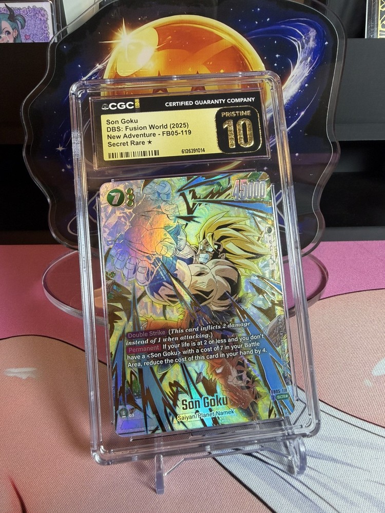 CGC 10 PRISTINE Son Goku FB05-119 Alt Art SCR Fusion World Dragon Ball