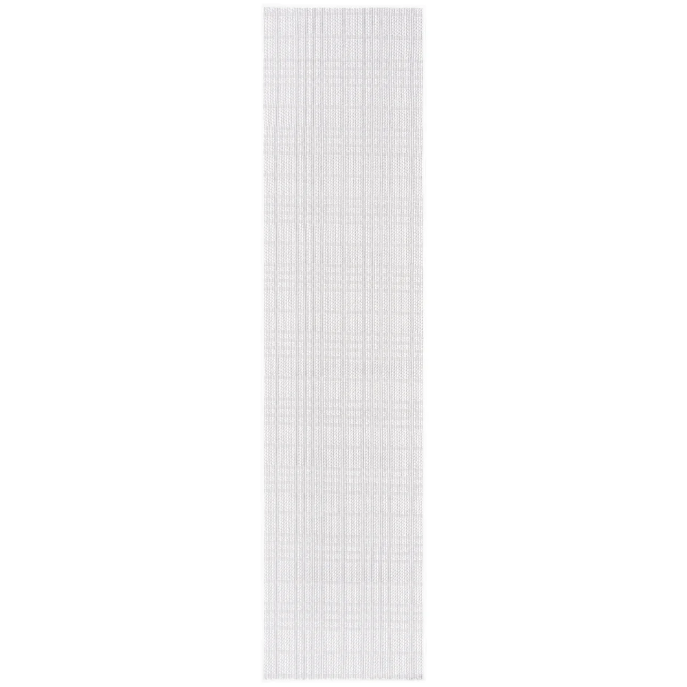 SAFAVIEH Bermuda Lavern Geometric Washable Indoor Outdoor Runner Rug in Ivory