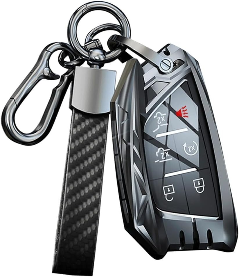 4 6 Buttons Key Fob Cover Fits For Cadillac Escalade XT5 2020-2024 Accessories