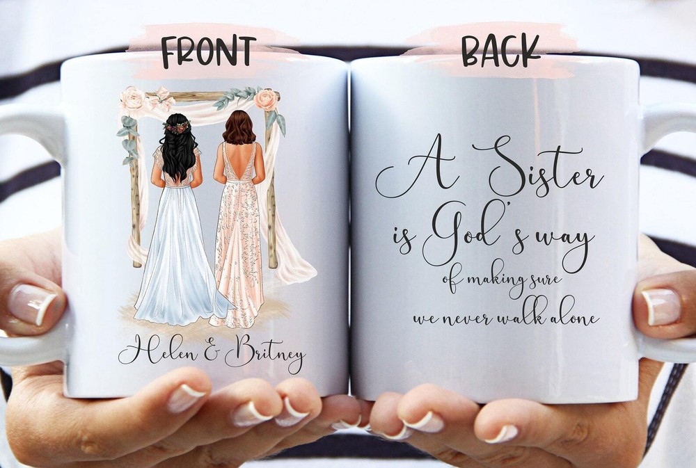 Sister Of The Bride Mug Sister Of The Bride Gift Custom Sister Wedding Gift